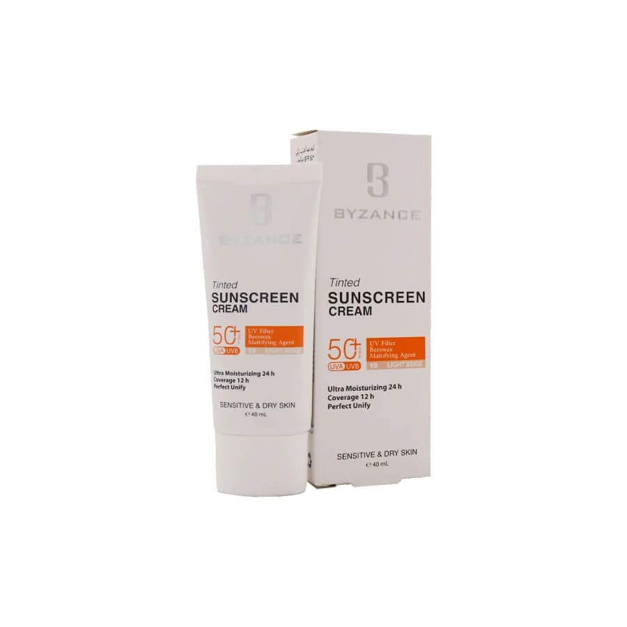 ضد آفتاب رنگی بیزانس SPF50 پوست خشک