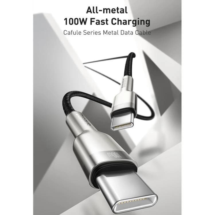 کابل USB-C to USB-C بیسوس Baseus Cafule Metal CATJK-D01 — تصویر ۲