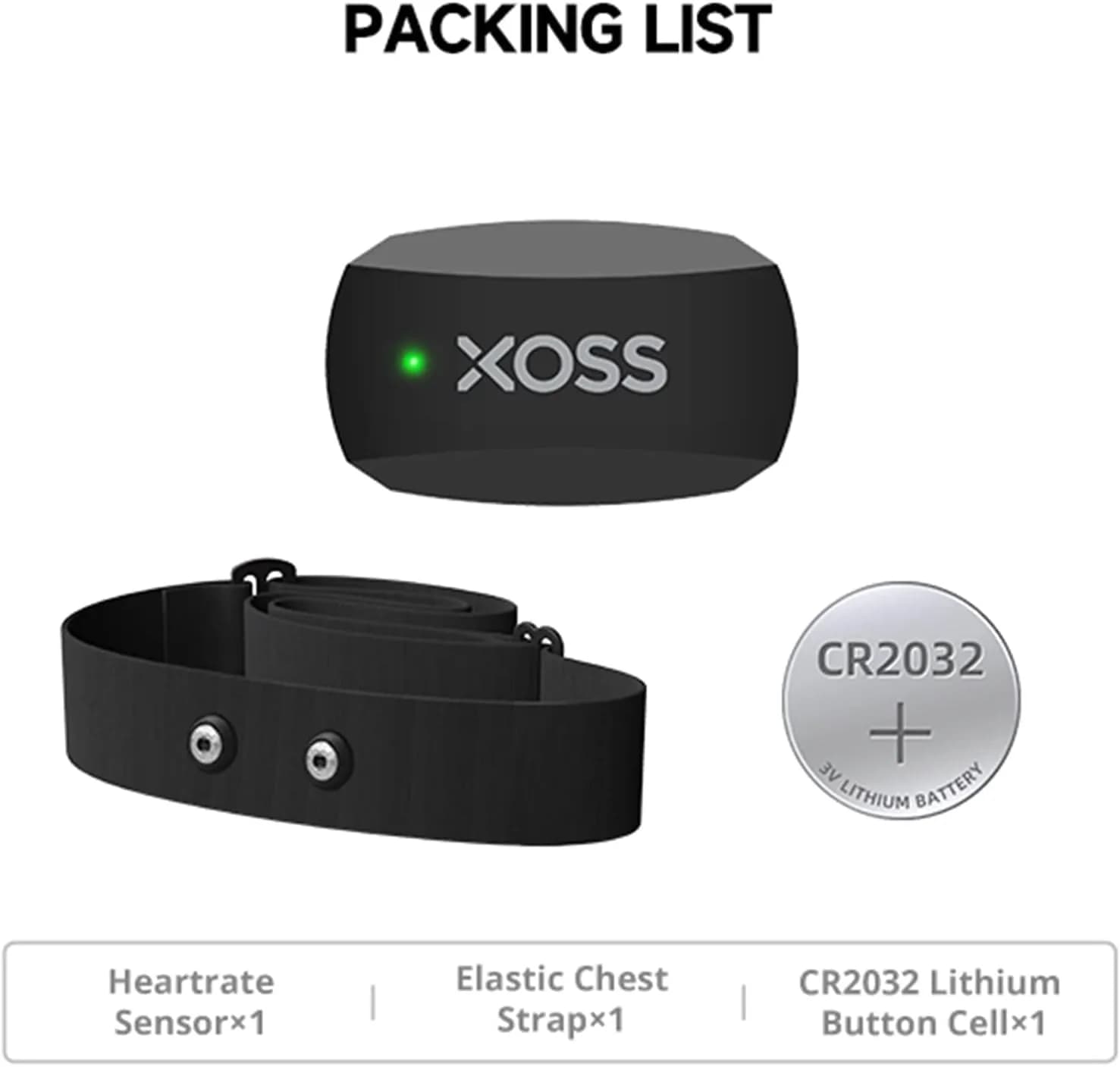 سنسور ضربان قلب سینه‌ای برند XOSS مدل X2 — تصویر ۱۱