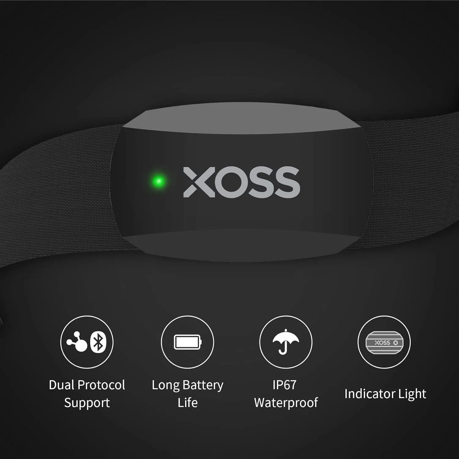سنسور ضربان قلب سینه‌ای برند XOSS مدل X2 — تصویر ۷