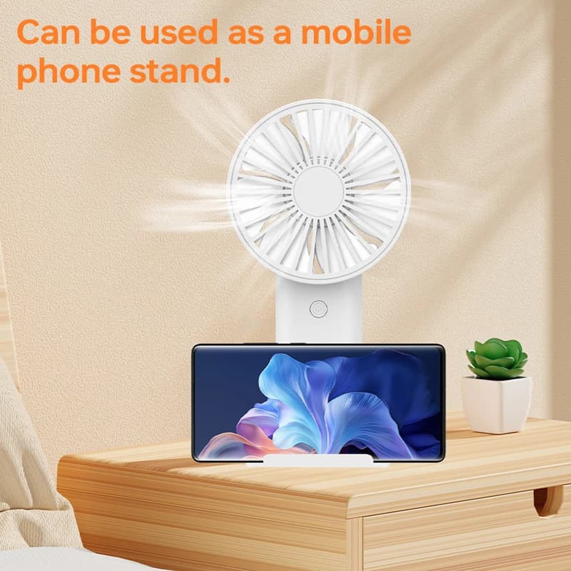 پنکه دستی بیوا Biva Phone Stand Handheld Fan FA-01 — تصویر ۲