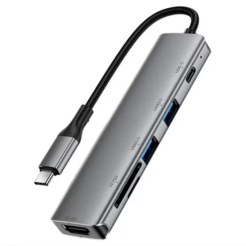 هاب USB-C شش‌کاره ایس‌فست ACEFAST USB-C Hub J18 — تصویر ۴