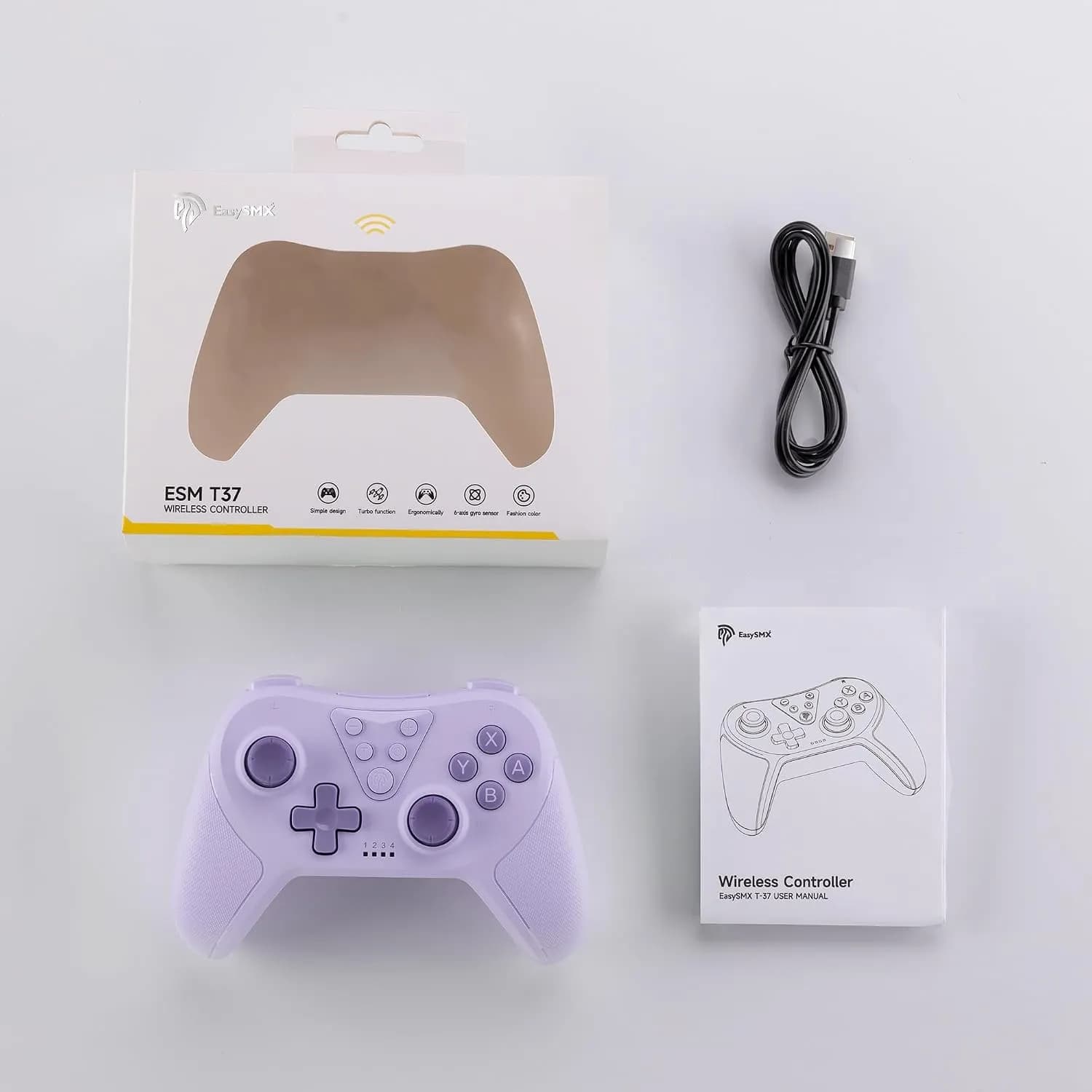 دسته بازی بی‌سیم برای Nintendo Switch برند EasySMX مدل T37 — تصویر ۸
