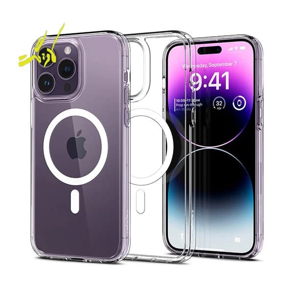 قاب اسپیگن آیفون 14 پرو مکس Spigen Crystal Hybrid Mag iPhone 14 Pro Max
