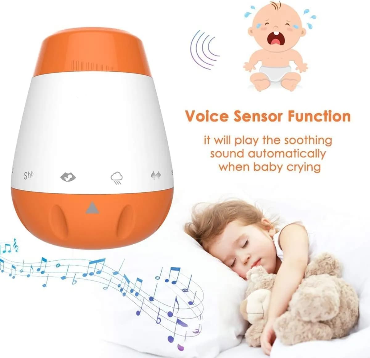 دستگاه صدای آرام‌بخش خواب کودک برند PRITZKER مدل K1 — تصویر ۵