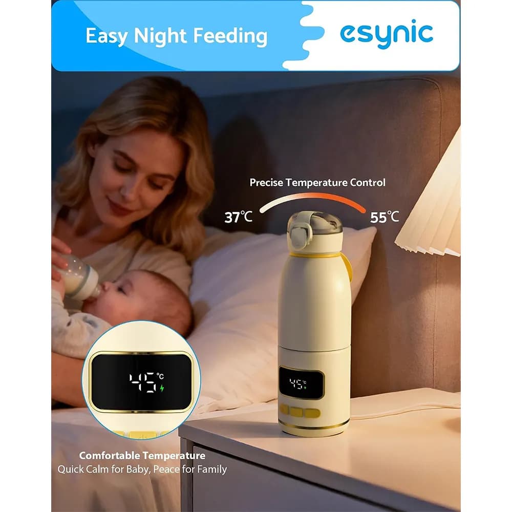 گرمکننده قابل حمل شیشه شیر کودک eSynic برند eSynic مدل — تصویر ۶