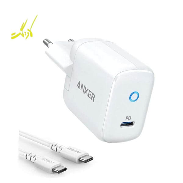 شارژر دیواری انکر Anker PowerPort PD 1 B2019 به همراه کابل USB-C به USB-C