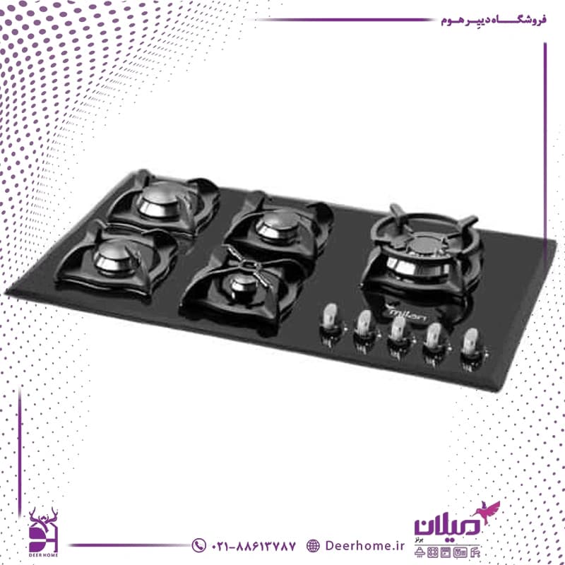 اجاق گاز رومیزی میلان مدل G304 — تصویر ۳