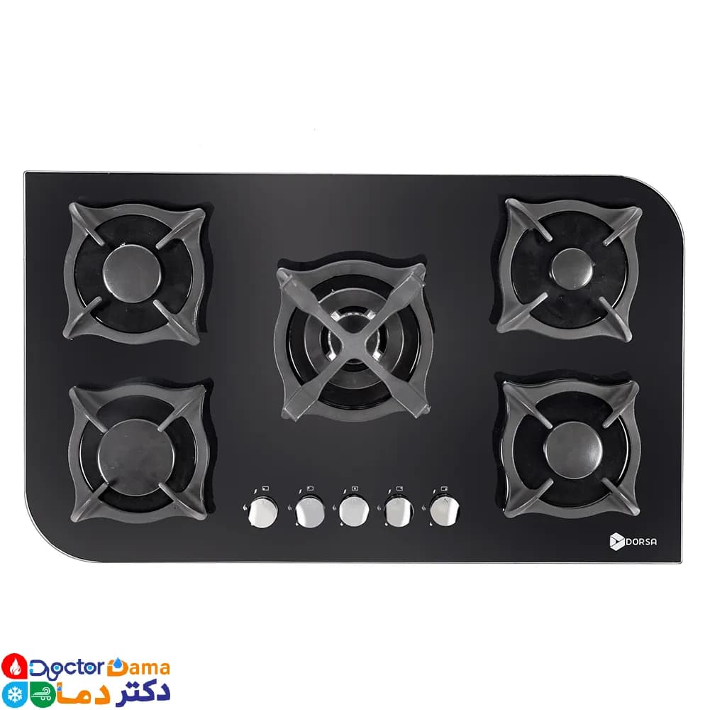 اجاق گاز شیشه ای درسا مدل ویدا DG2107-5M — تصویر ۵