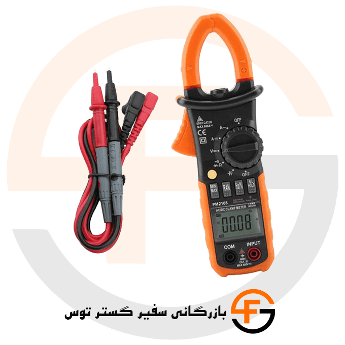 کلمپ آمپرمتر دیجیتال پیک متر مدل PEAKMETER PM2108A