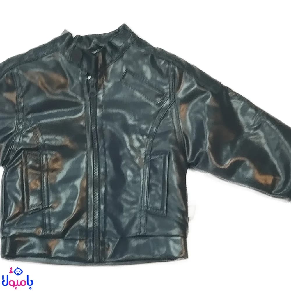 ست سه تکه پسرانه چرم مشکی و زغالی | پاییز و زمستان — تصویر ۸