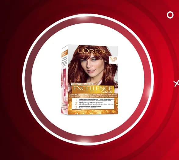 کیت رنگ مو لورآل شماره 5.45 رنگ قهوه ای مسی loreal excellence — تصویر ۴