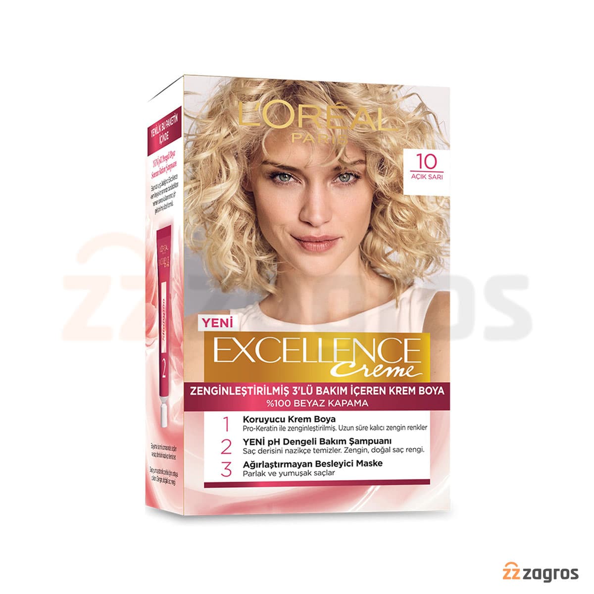 کیت رنگ موی لورآل شماره 10 بلوند روشن loreal excellence — تصویر ۱۲
