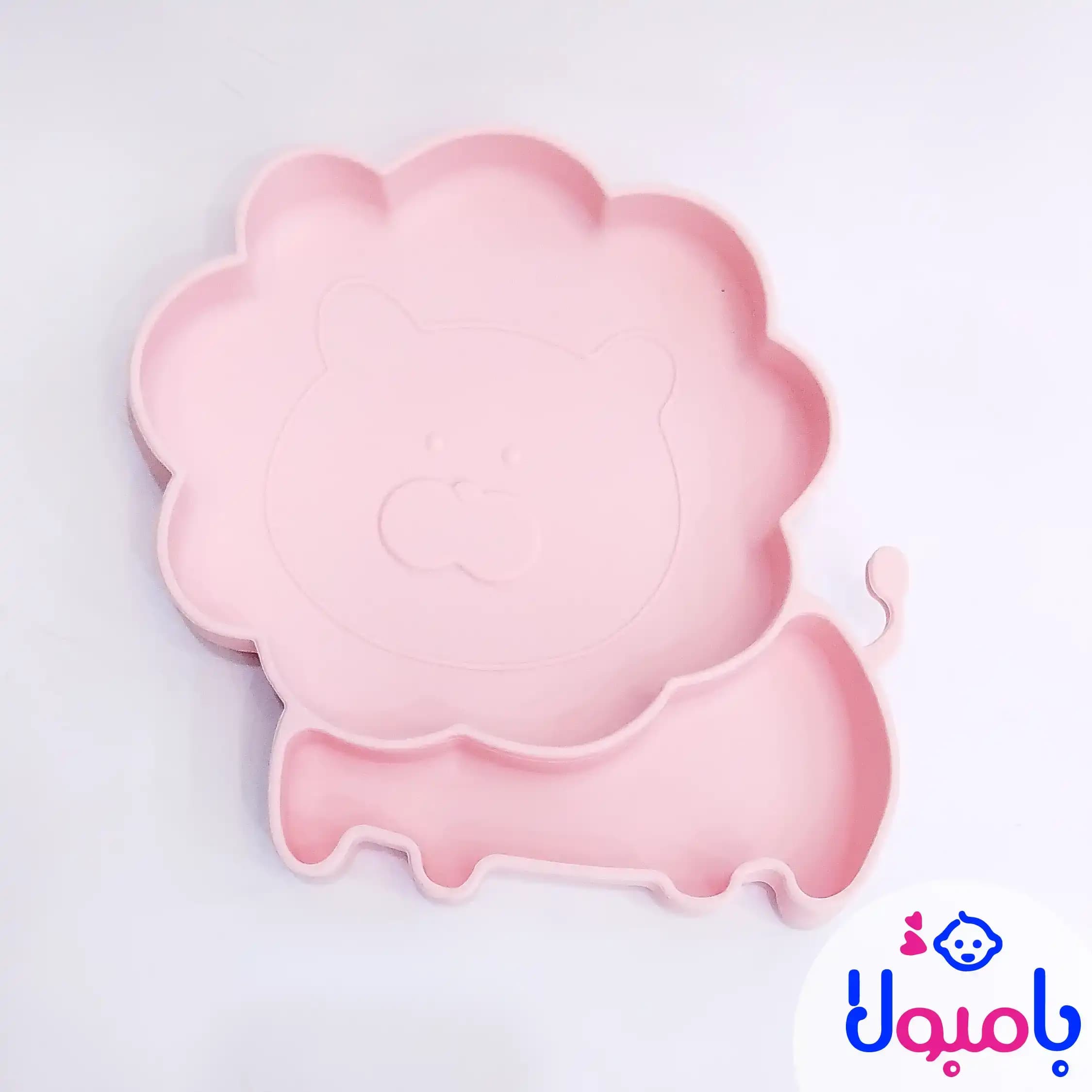 ست سیلیکونی غذاخوری کودک طرح شیر — تصویر ۶