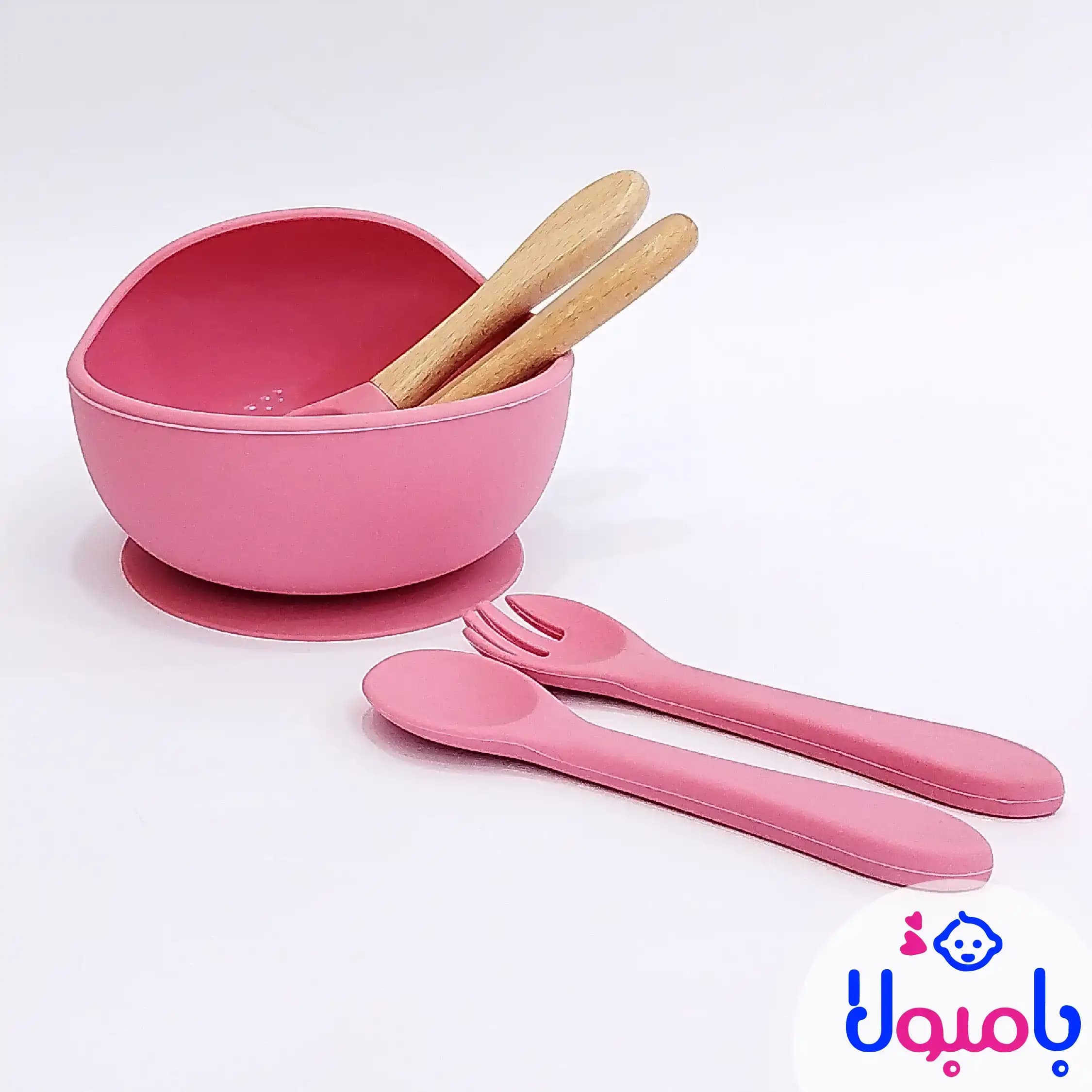 ست سیلیکونی غذاخوری کودک طرح فیل — تصویر ۶
