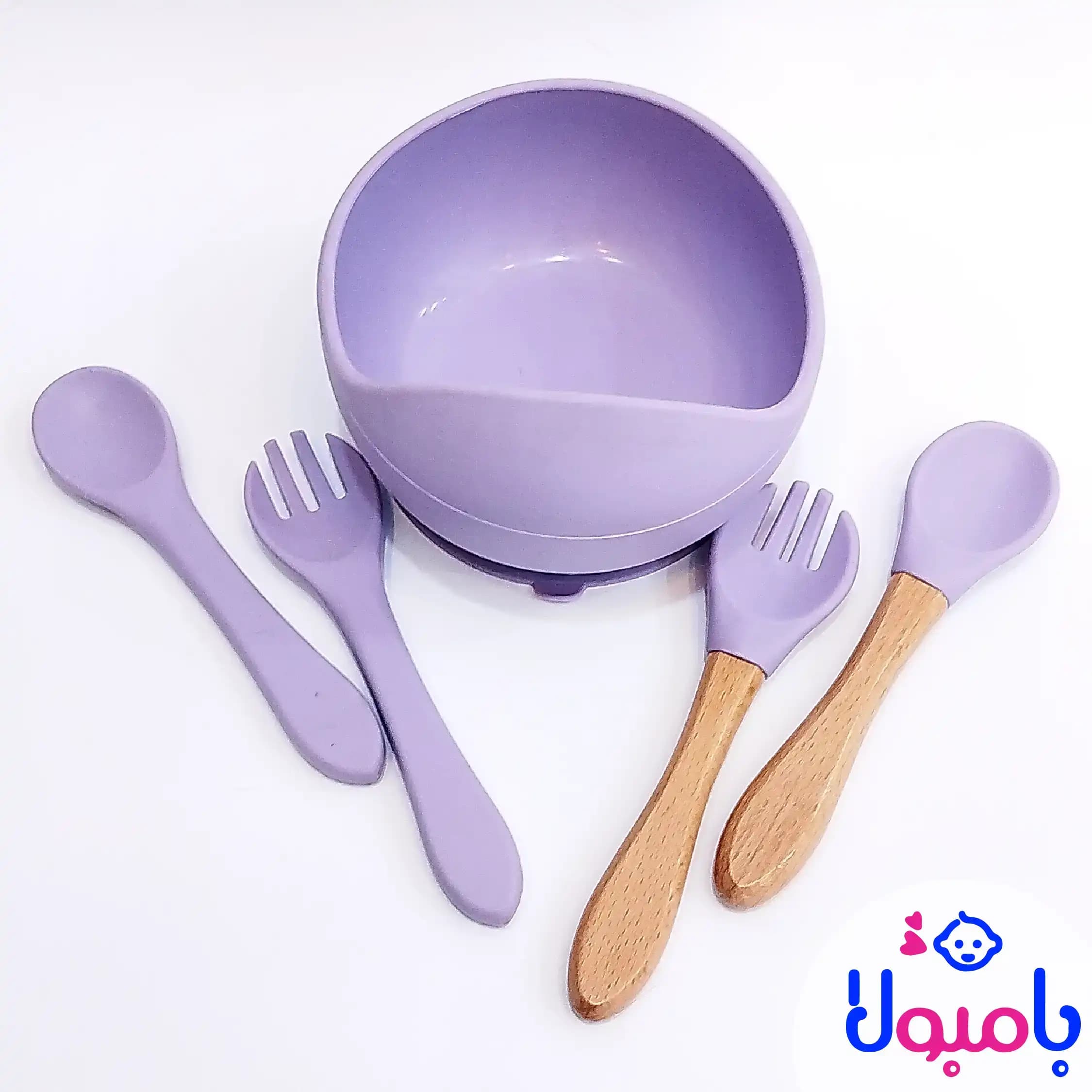 ست سیلیکونی غذاخوری کودک طرح فیل — تصویر ۸