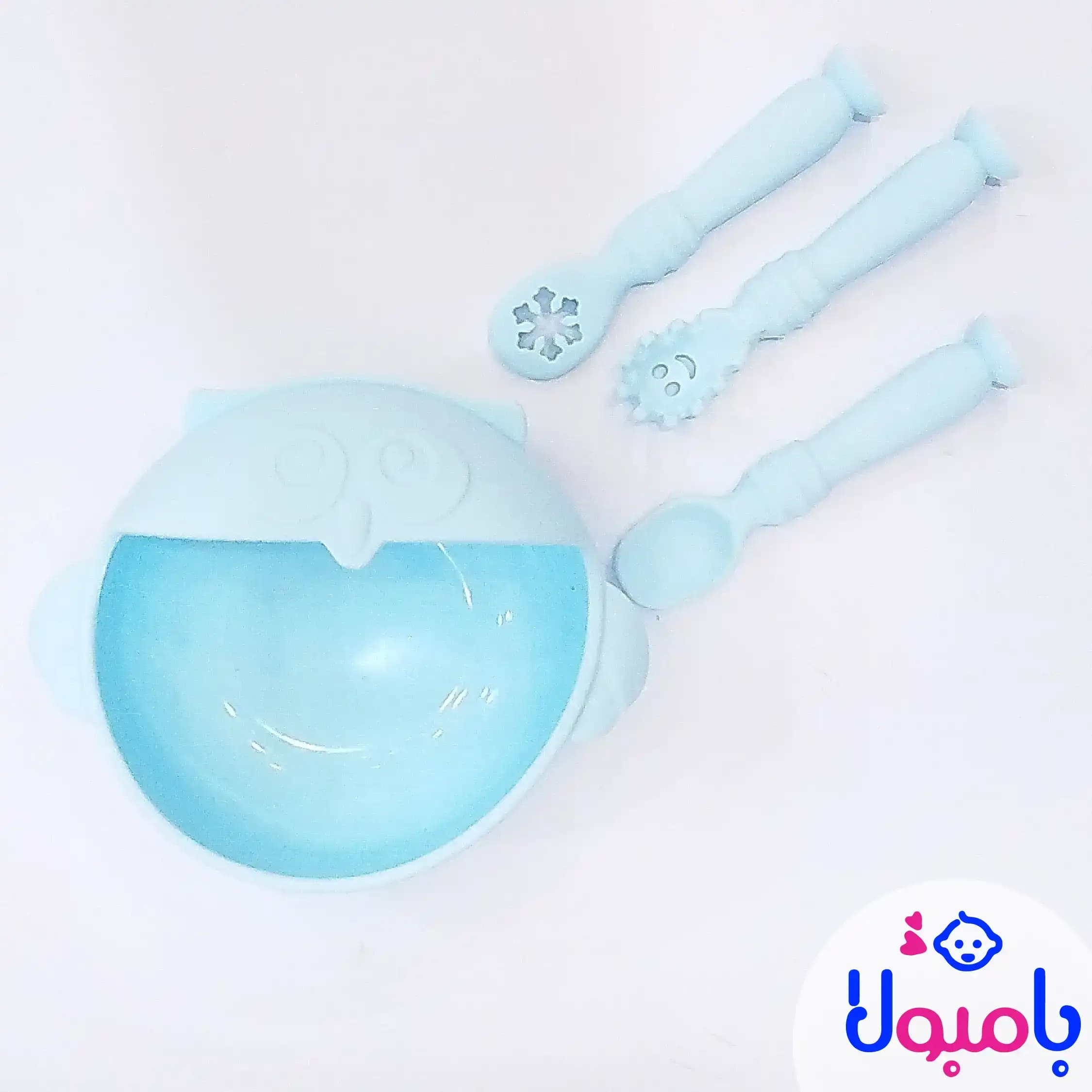 ست سیلیکونی غذاخوری کودک طرح جغد — تصویر ۱۰