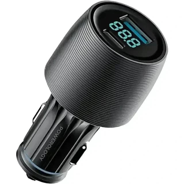 شارژر فندکی پاورولوژی مدل PCCSR020C ظرفیت ۸۳ وات دو پورت — تصویر ۱۰