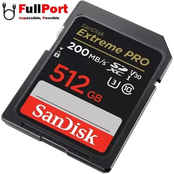 کارت حافظه سن دیسک مدل Extreme PRO ظرفیت 512 گیگابایت سرعت 200MB/s کلاس 10 — تصویر ۳
