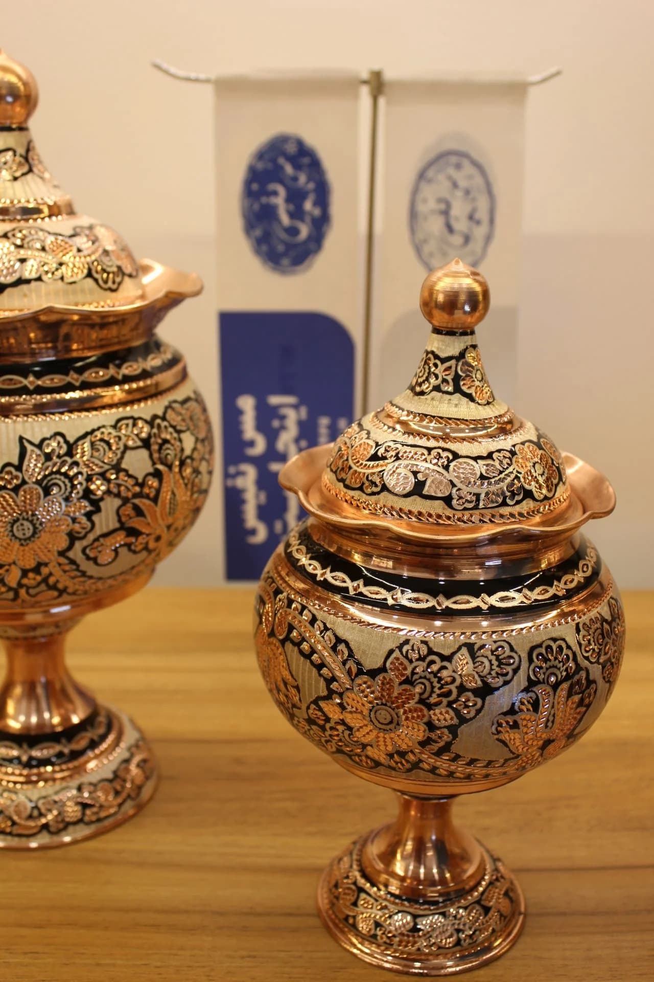 شکلات خوری مسی نقره کوب — تصویر ۶