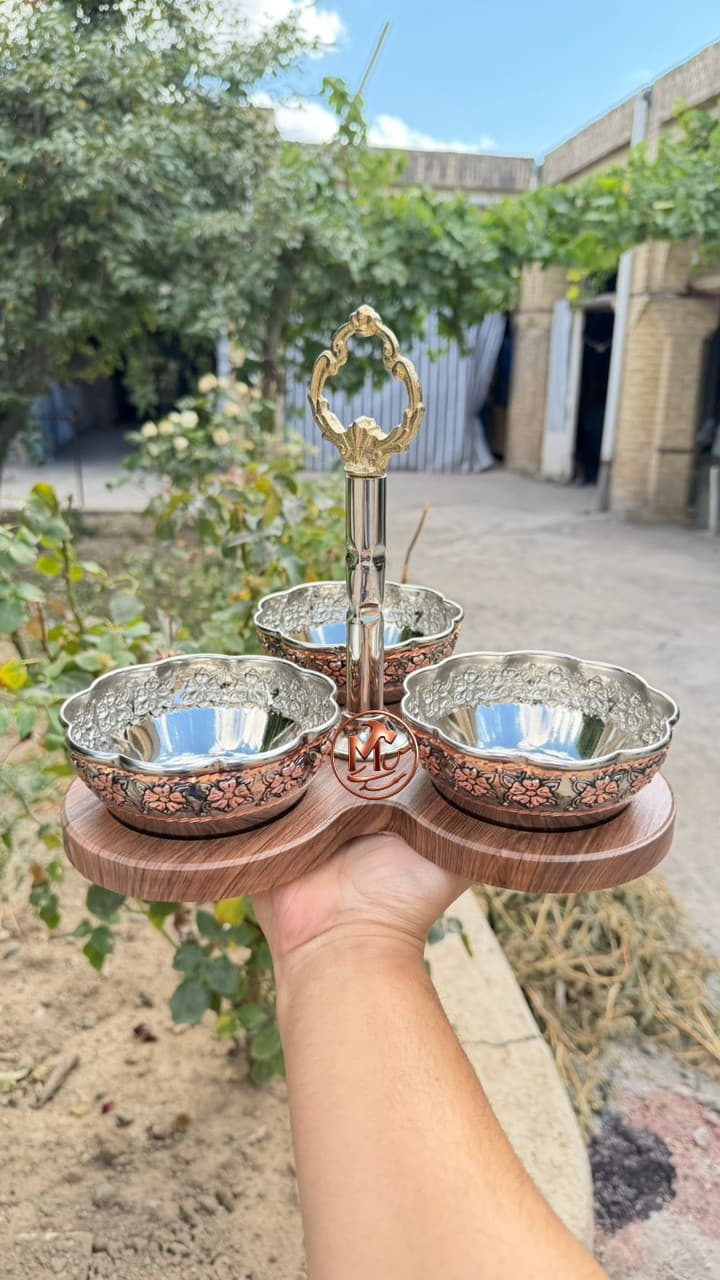 اردو خوری مسی مثلثی الماس تراش