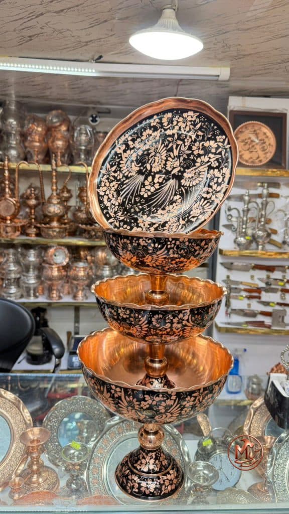 ست پذیرایی مسی سیمرغ
