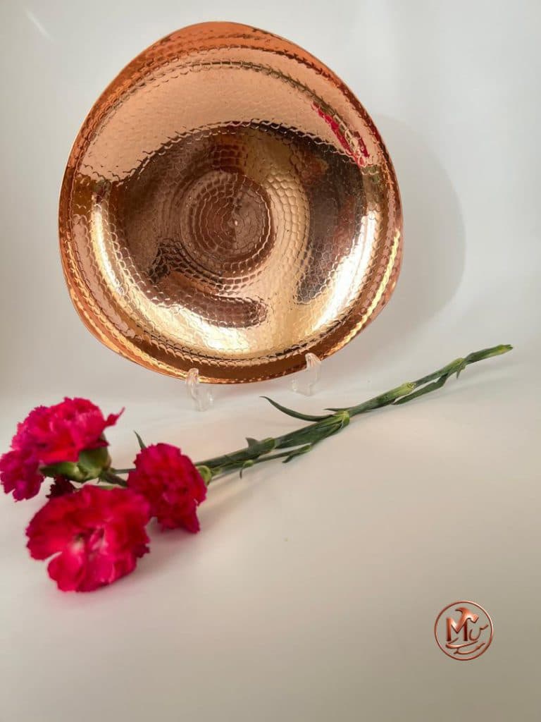 پیش دستی مسی مینیمال چکشی