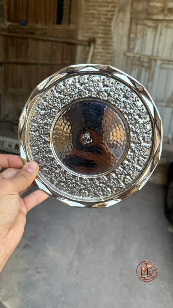 پیش دستی مسی گلبرگ کروم