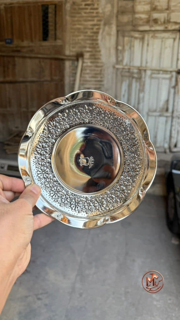 پیش دستی مسی رز کروم