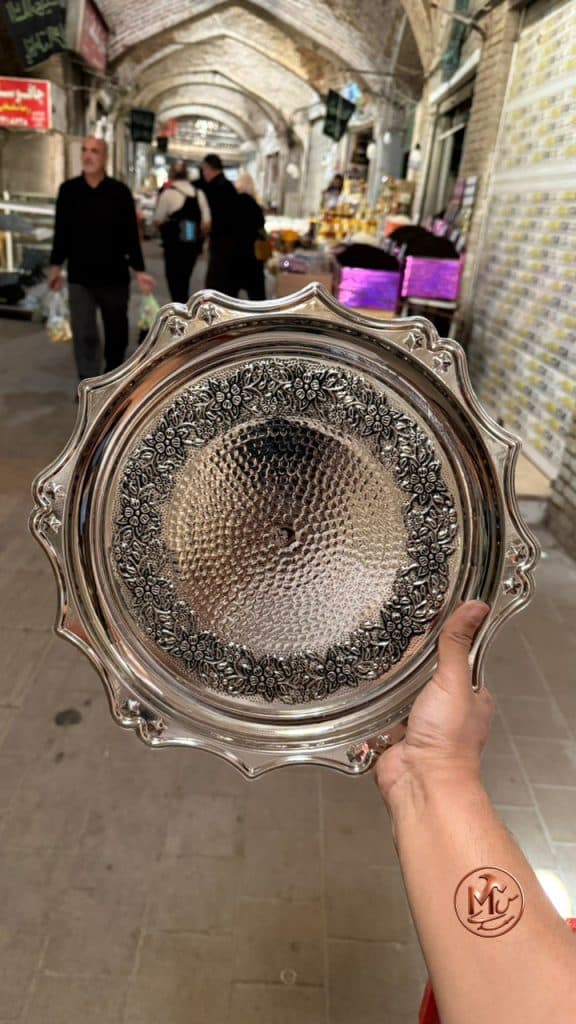 سینی مسی گلبرگ کروم ستاره