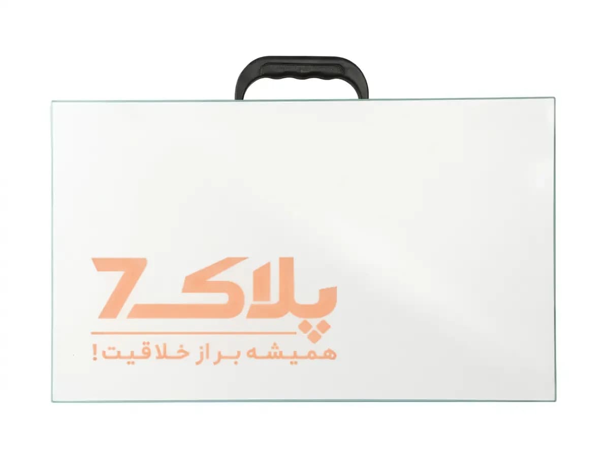میز تحریر و لپ‌تاپ تاشو نشسته سایز 50×70 سانتی‌متر (دسته‌دار با پایه خم ضدخش) — تصویر ۷