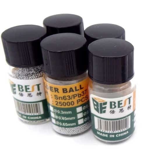 ساچمه قلع Solder Ball سایز 0.5میلیمتر مارک BEST
