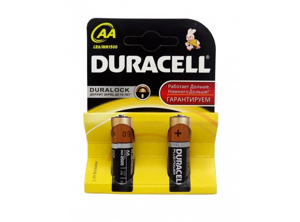 باتری قلمی آلکالاین Plus Power DuraLock – مارک Duracell- دو تایی — تصویر ۳