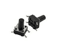 تک سوئیچ SMD سایز 6x6x9.5 چهار پایه مشکی بسته 10 تایی — تصویر ۲