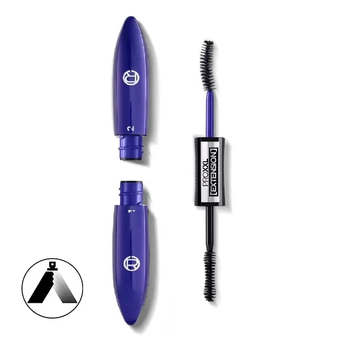ریمل دو مرحله‌ای افزایش طول مژه لورال مدل PRO XXL Extension Black
