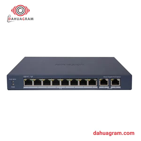 سوییچ شبکه 8 پورت PoE هایک ویژن مدل DS-3E1510P-EI — تصویر ۳
