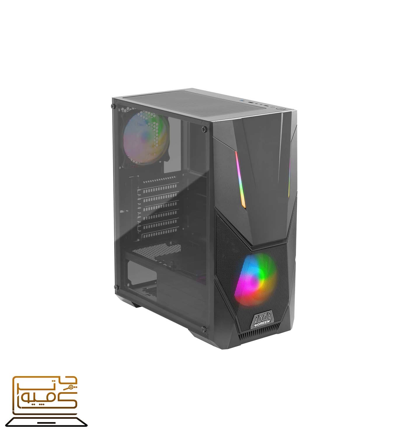 کیس کامپیوتر ARIA گرین ا Green ARIA Computer Case — تصویر ۹