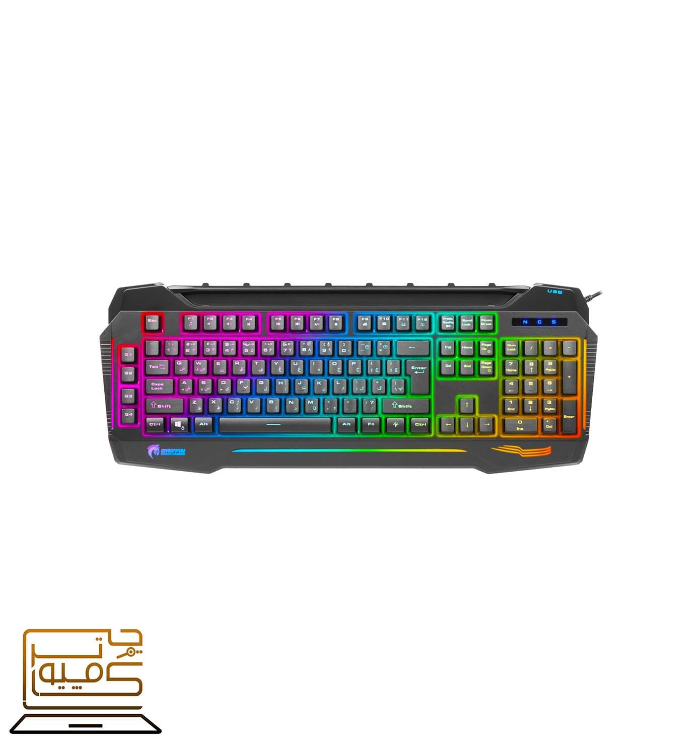 کیبورد GK702-RGB گرین ا Green GK702-RGB Computer Keyboard