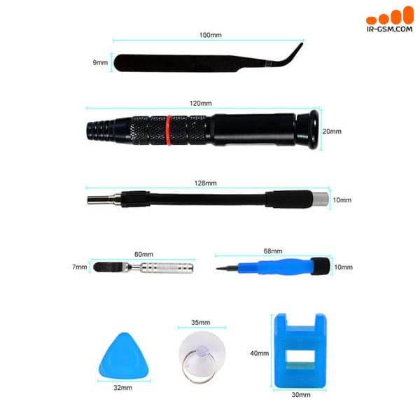 ست پیچ گوشتی 34 عددی آیفون سانشاین Sunshine SS-5119 — تصویر ۷
