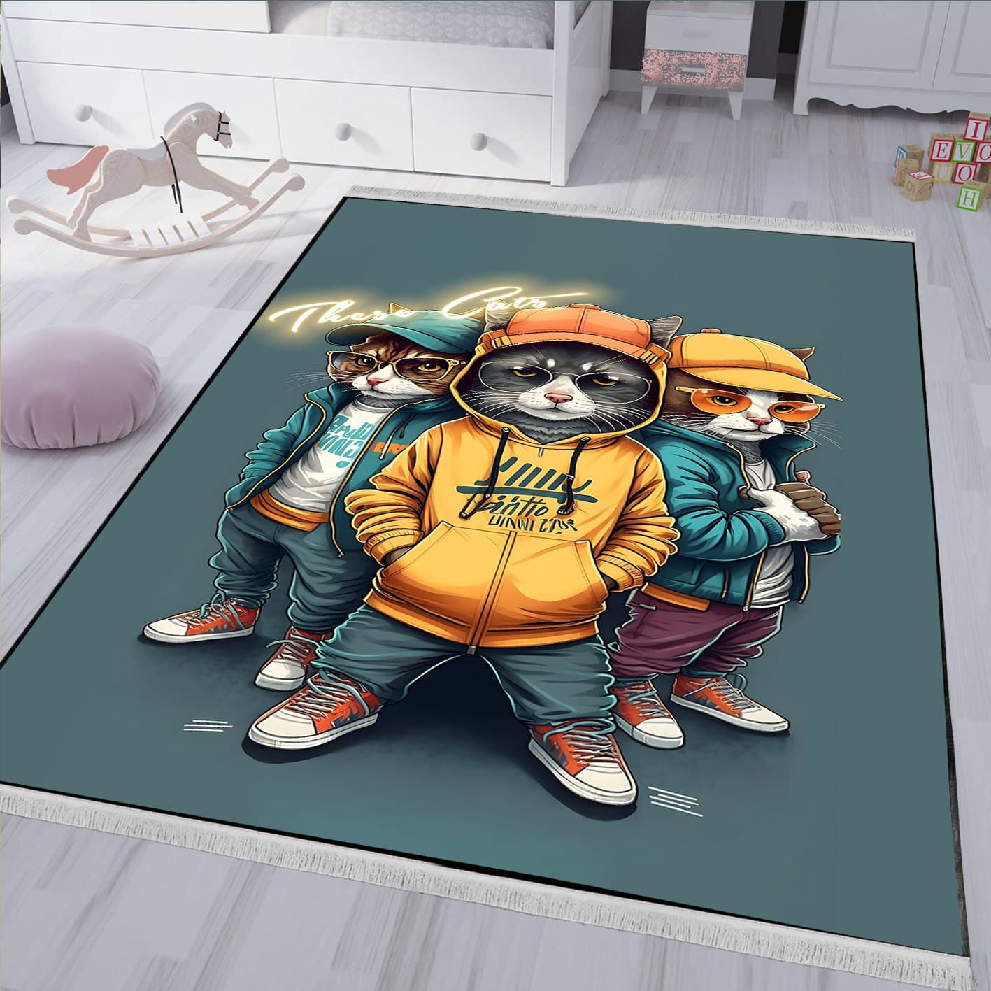 فرشینه طرح گنگ گربه WA-4421