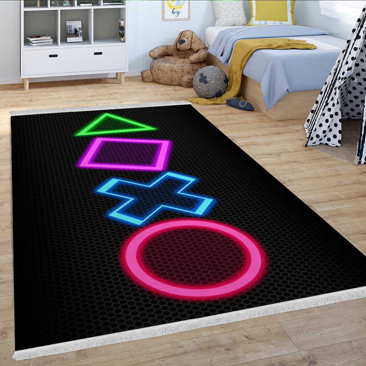 فرشینه طرح نئونی گیمینگ WA-3676