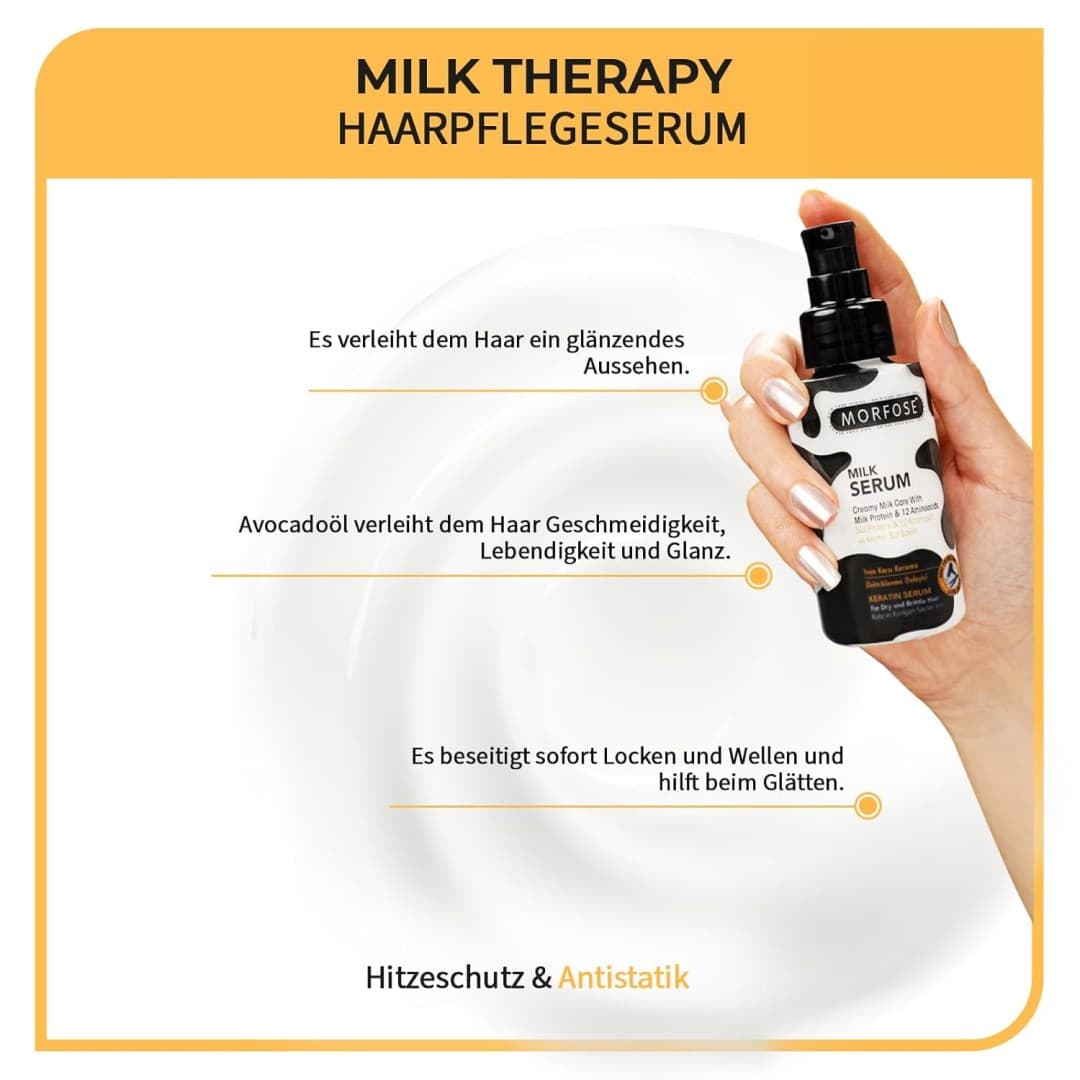 سرم مو کراتین مورفوس مدل Milk Therapy حجم 100 میلی لیتر — تصویر ۳