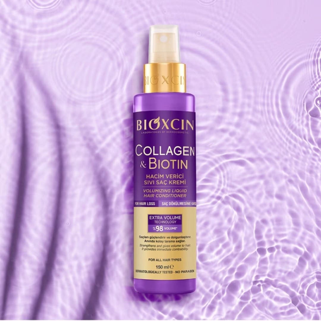 اسپری دو فاز حجم دهنده مو بیوکسین مدل Collagen& Biotin حجم 150 میلی لیتر — تصویر ۵