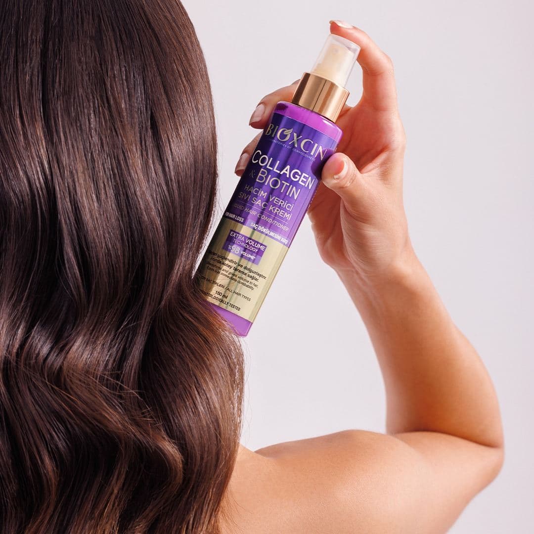 اسپری دو فاز حجم دهنده مو بیوکسین مدل Collagen& Biotin حجم 150 میلی لیتر — تصویر ۳