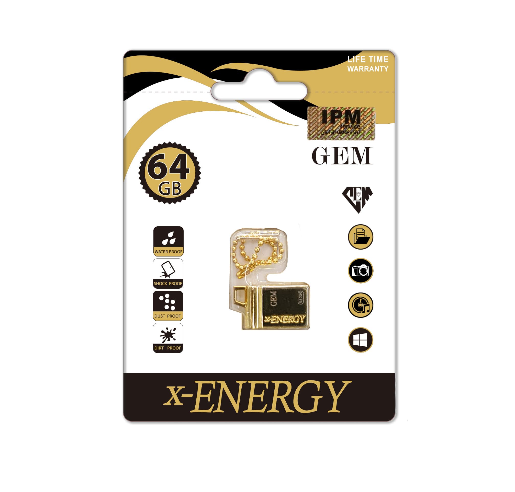 فلش مموری ایکس-انرژی مدل GOLDEN GEM ظرفیت 64 گیگابایت — تصویر ۱۰