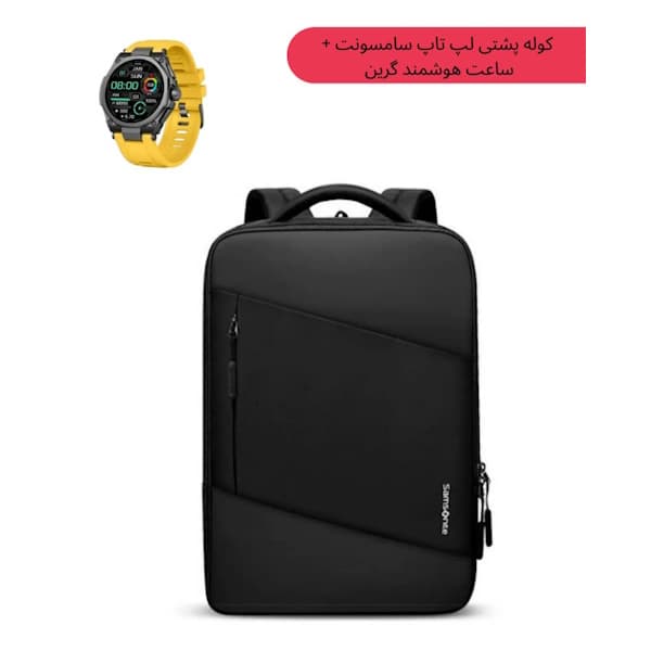 کوله پشتی لپ تاپ سامسونت مدل DUAL COMPARTMENT + هدیه