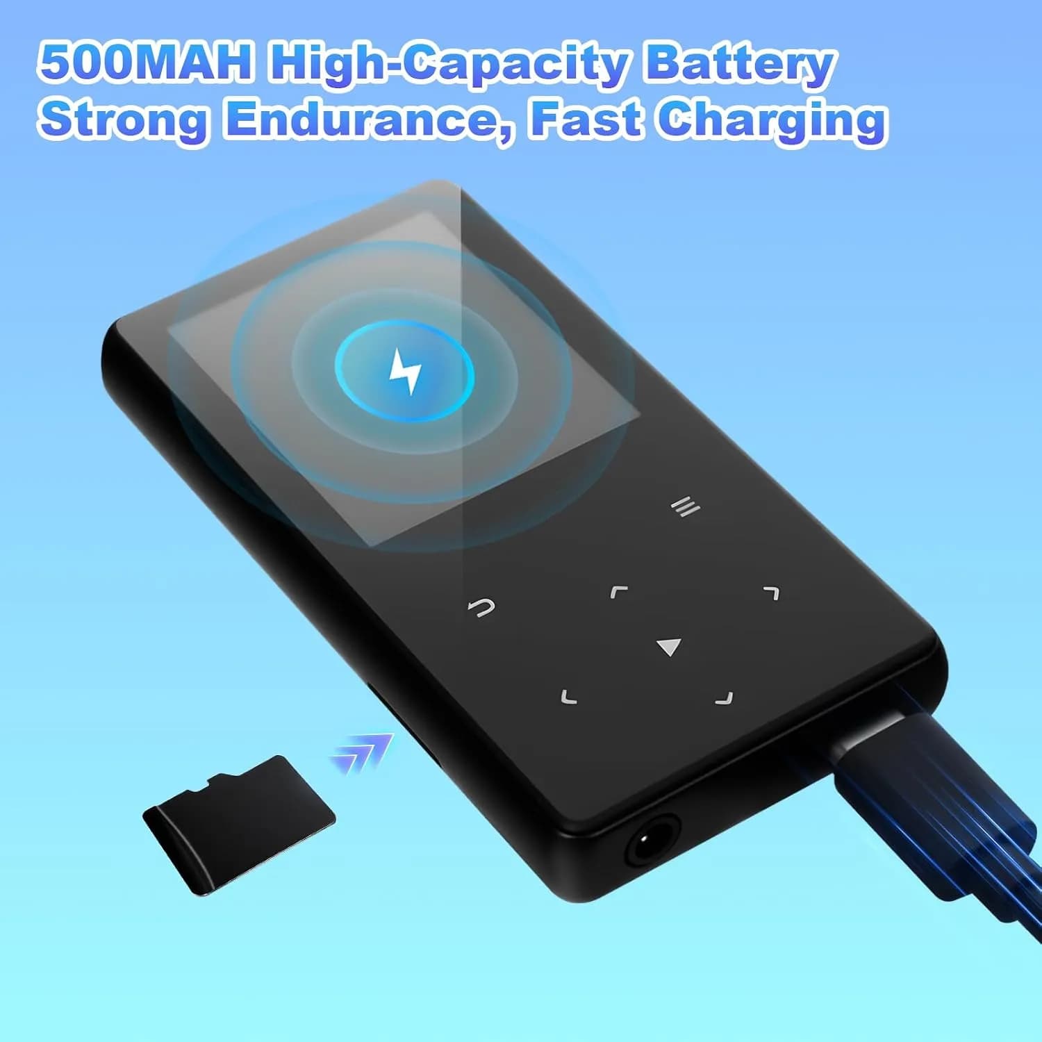 MP3 پلیر 64 گیگابایت بلوتوث 5.3 با اسپیکر و صدای HiFi برند Cetoon مدل T5 — تصویر ۹
