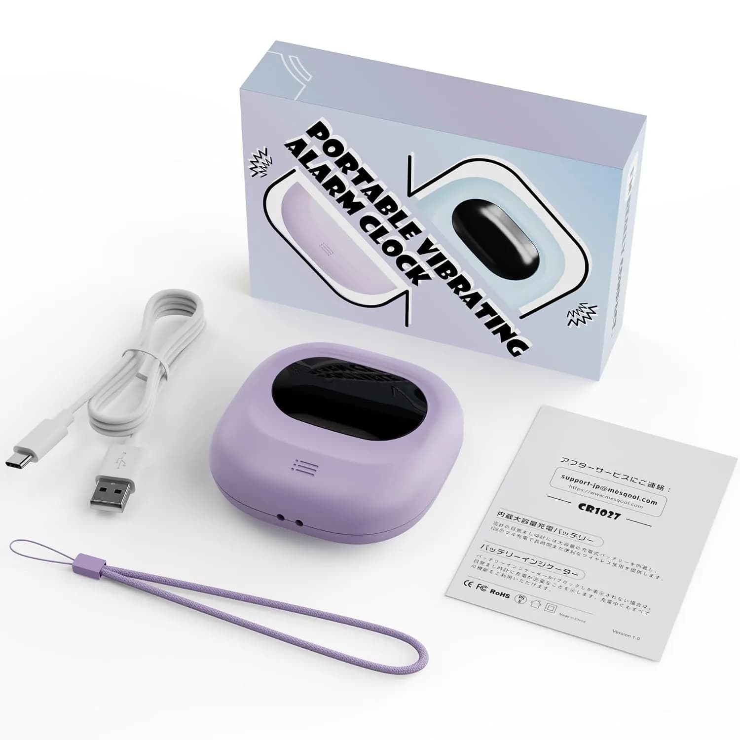 ساعت زنگ‌دار دیجیتال لرزشی برند Mesqool مدل CR1027 — تصویر ۱۰