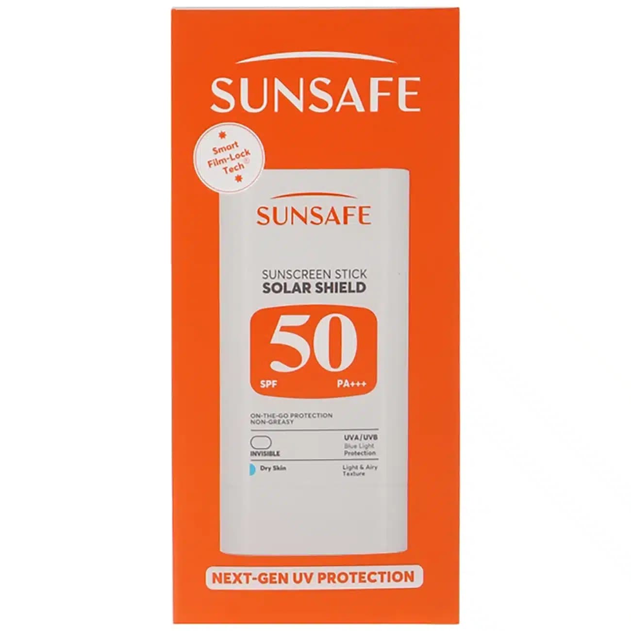 استیک ضد آفتاب SPF50 بی‌رنگ سان سیف مدل Solar Shield ‌مناسب پوست های خشک حجم 19 میلی‌لیتر — تصویر ۹