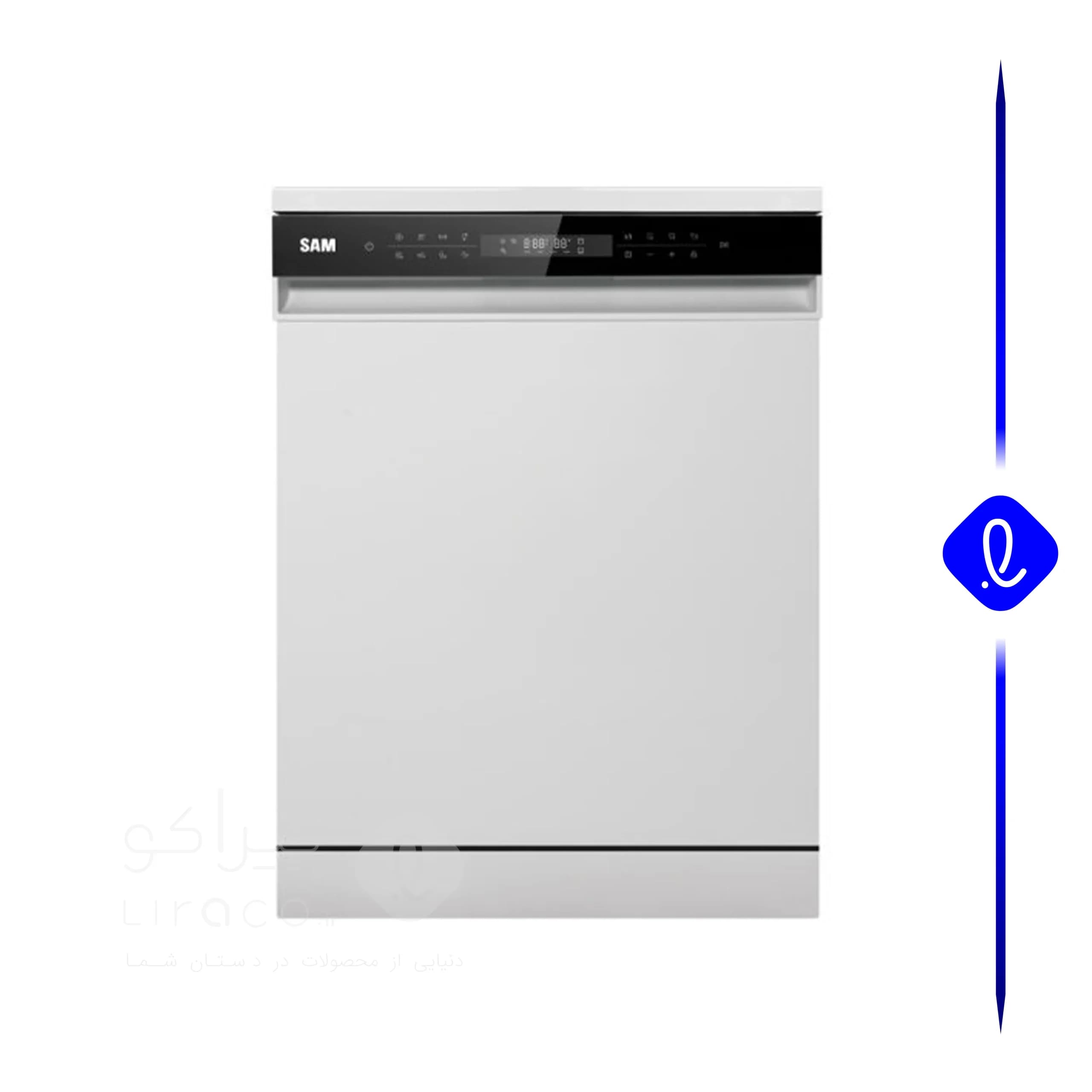 ماشین ظرفشویی سام الکترونیک مدل DW192 W سفید — تصویر ۲